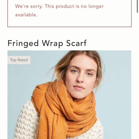 Anthropologie Fringed Oversized Wrap Scarf - Picture 3 of 7